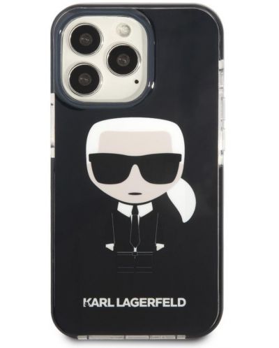 Калъф Karl Lagerfeld - Ikonik Karl, iPhone 13 Pro Max, черен - 1